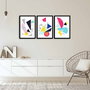 Wallity Cuadro Decorativo Enmarcado en MDF (3 Piezas)